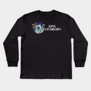 King Stubborn - Bulldog Kids Long Sleeve T-Shirt